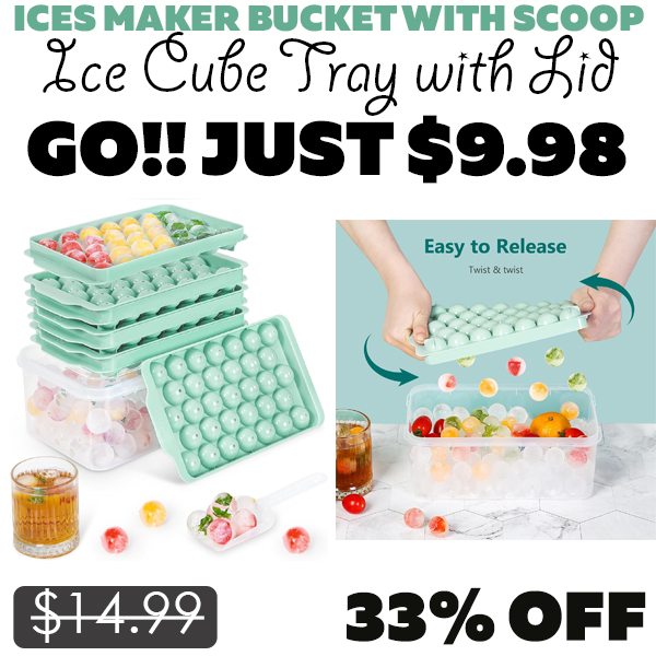 Ice Cube Tray with Lid Only $9.98 (Regularly $14.99)