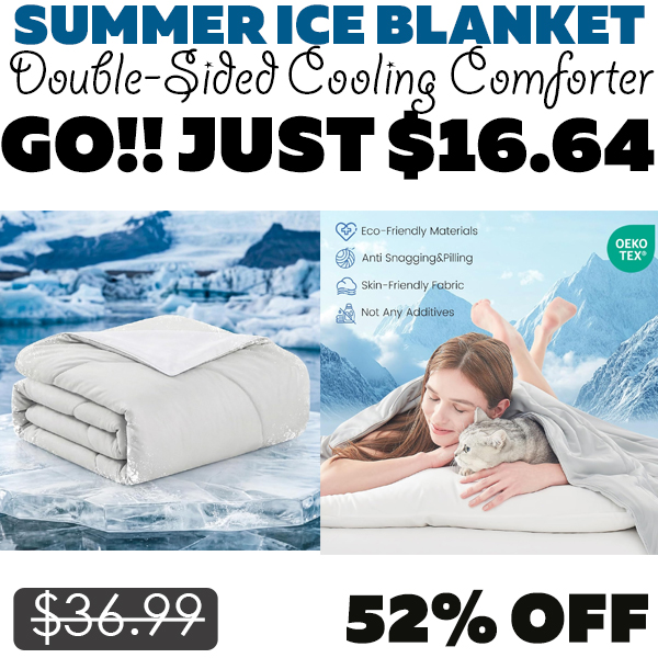Double-Sided Cooling Comforter Only $16.64 (Regularly $36.99)