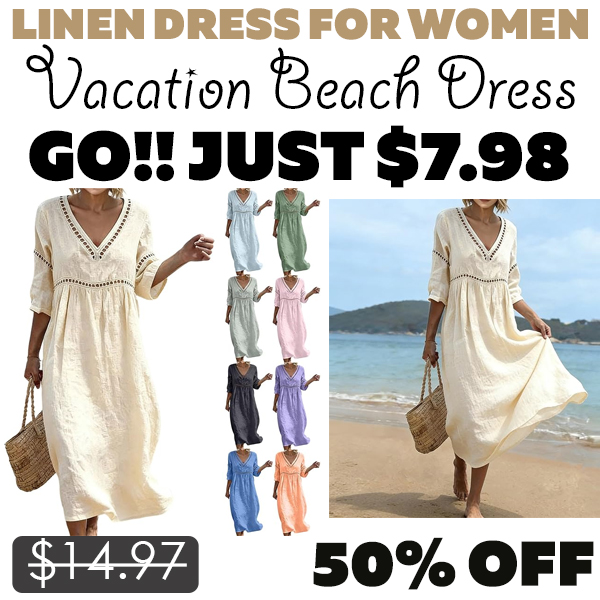 Vacation Beach Dress Only $7.98 (Regularly $14.97)
