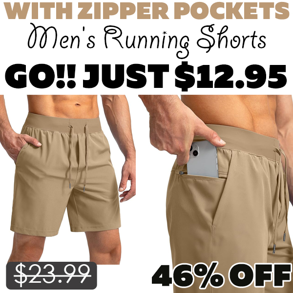 Men's Running Shorts Only $12.95 (Regularly $23.99)