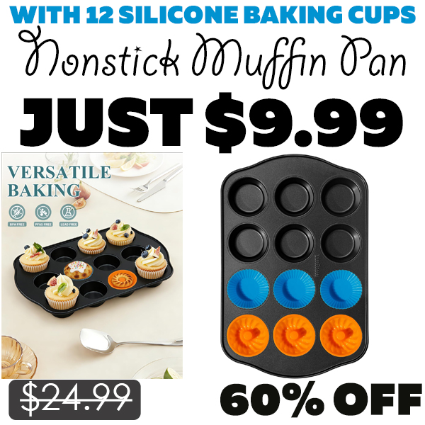 Nonstick Muffin Pan Only $9.99 (Regularly $24.99)