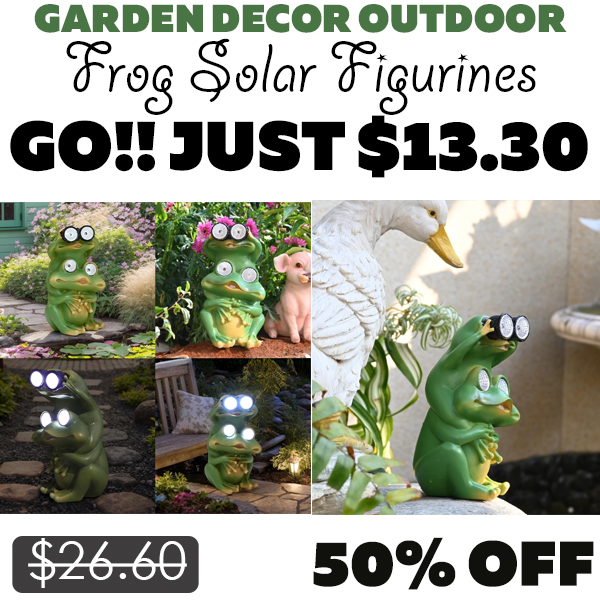 Frog Solar Figurines Only $13.30 (Regularly $26.60)