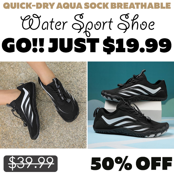 Water Sport Shoe Only $19.99 (Regularly $39.99)