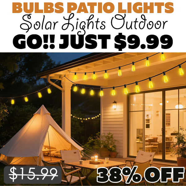 Solar Lights Outdoor Only $9.99 (Regularly $15.99)