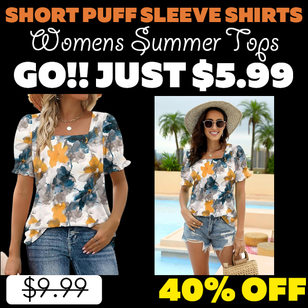 Womens Summer Tops Only $5.99 (Regularly $9.99)