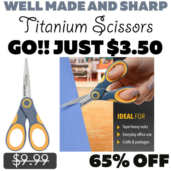Titanium Scissors Only $3.50 (Regularly $9.99)