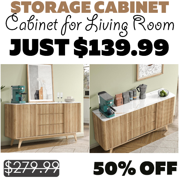 Cabinet for Living Room Only $139.99 (Regularly $279.99)