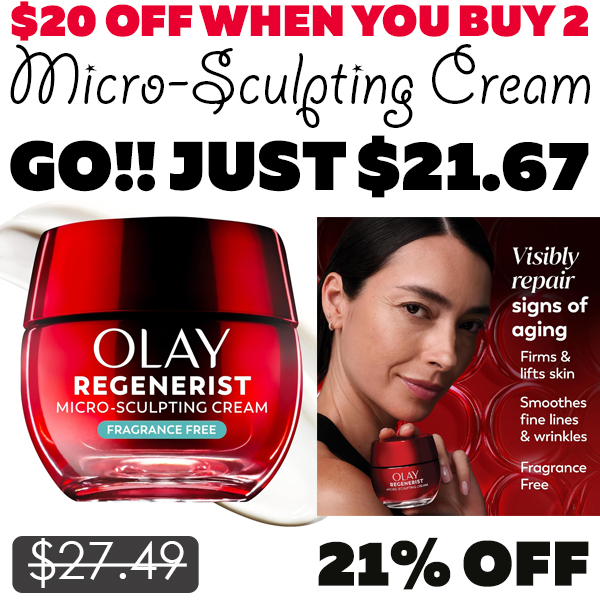 Micro-Sculpting Cream Only $21.67 (Regularly $27.49)