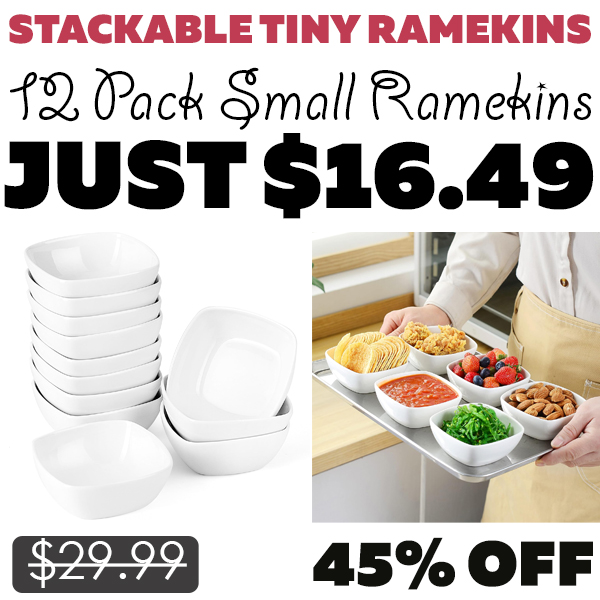 12 Pack Small Ramekins Only $16.49 (Regularly $29.99)