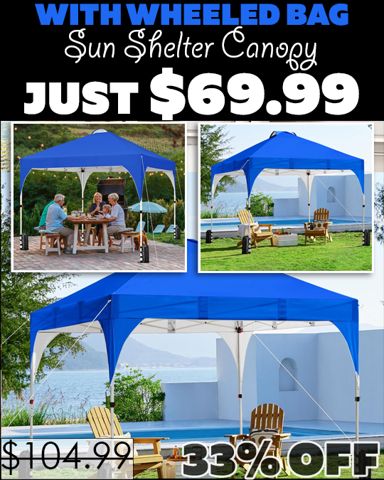 Sun Shelter Canopy Only $69.99 (Regularly $104.99)