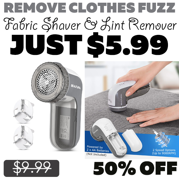 Fabric Shaver & Lint Remover Only $5.99 (Regularly $9.99)