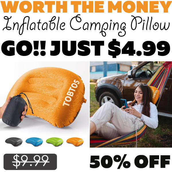 Inflatable Camping Pillow Only $4.99 (Regularly $9.99)