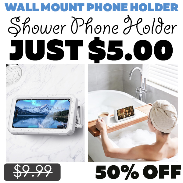 Shower Phone Holder Only $5.00 (Regularly $9.99)