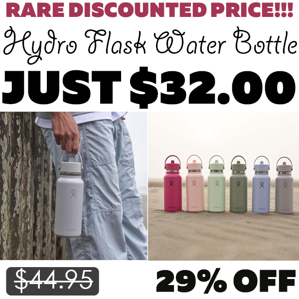 Hydro Flask Water Bottle Only $32.00 (Regularly $44.95)