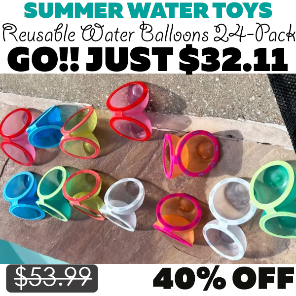 Reusable Water Balloons 24-Pack Only $32.11 (Regularly $53.99)