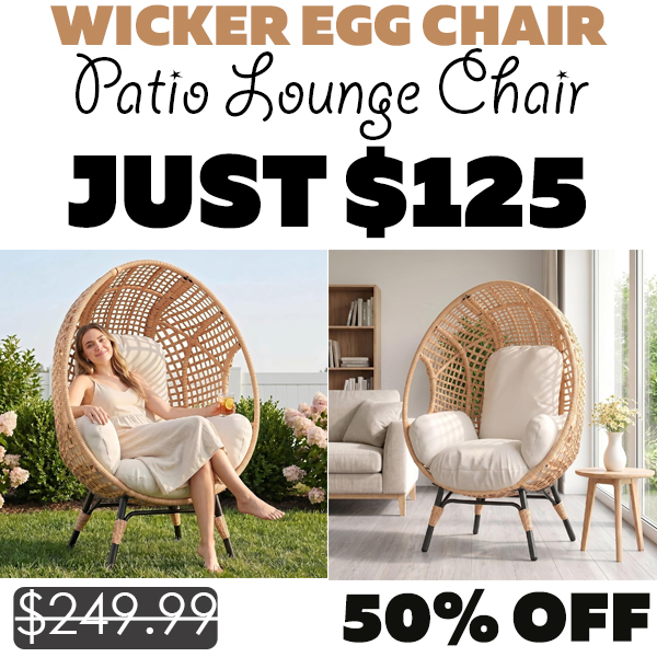 Patio Lounge Chair Only $125 (Regularly $249.99)