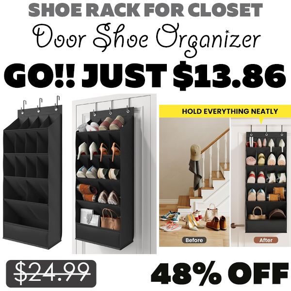 Door Shoe Organizer Only $13.86 (Regularly $24.99)
