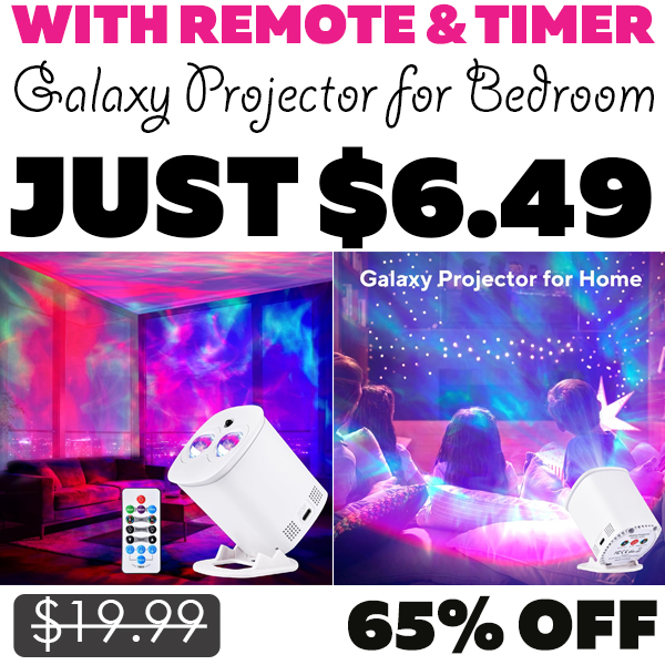 Galaxy Projector for Bedroom Only $6.49 (Regularly $19.99)