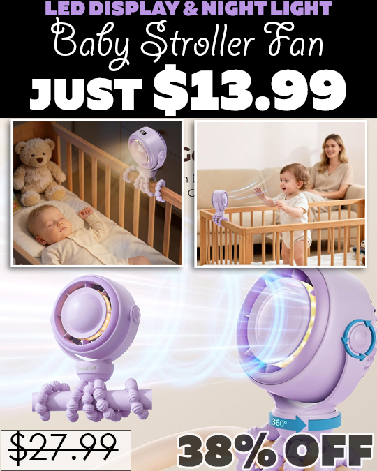 Baby Stroller Fan Only $13.99 (Regularly $27.99)