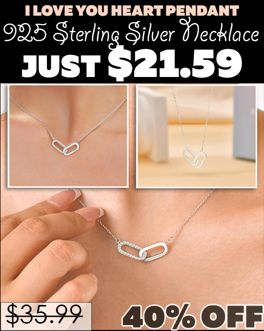 925 Sterling Silver Necklace Only $21.59 (Regularly $35.99)