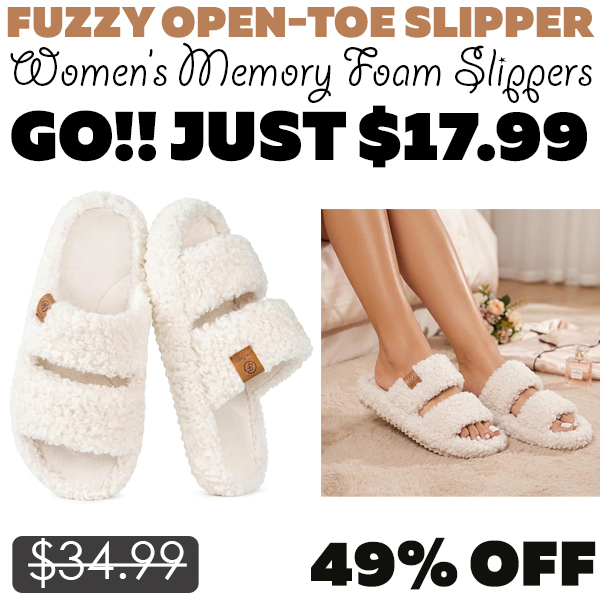 Women’s Memory Foam Slippers Only $17.99 (Regularly $34.99)