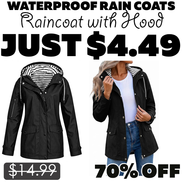 Raincoat with Hood Only $4.49 (Regularly $14.99)