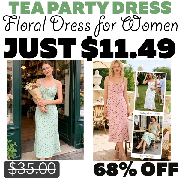 Floral Dress for Women Only $11.49 (Regularly $35.00)