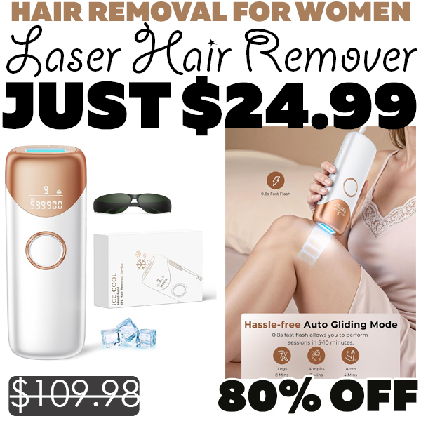 Laser Hair Remover Only $24.99 (Regularly $109.98)