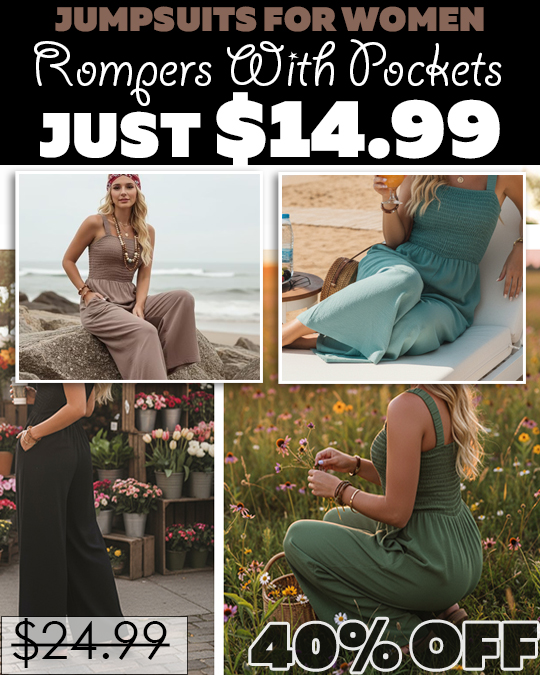 Rompers With Pockets Only $14.99 (Regularly $24.99)