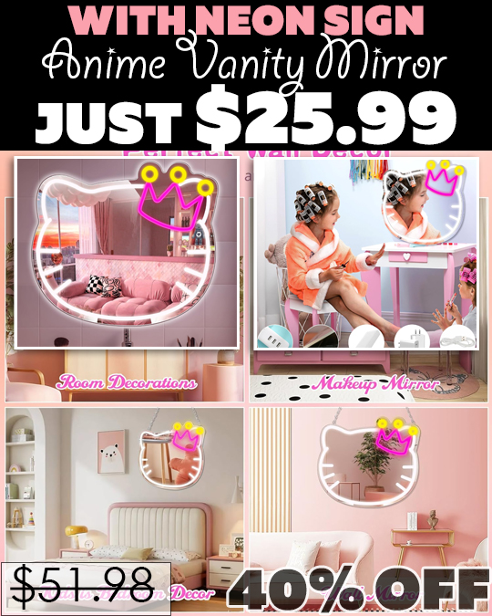 Anime Vanity Mirror Only $25.99 (Regularly $51.98)