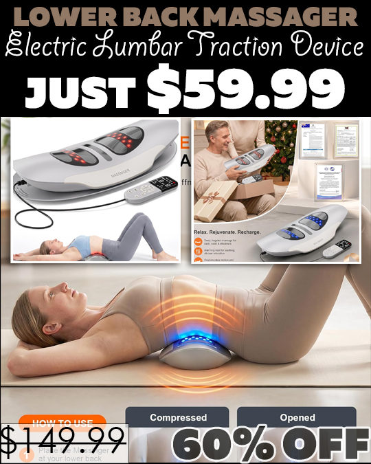 Electric Lumbar Traction Device Only $59.99 (Regularly $149.99)