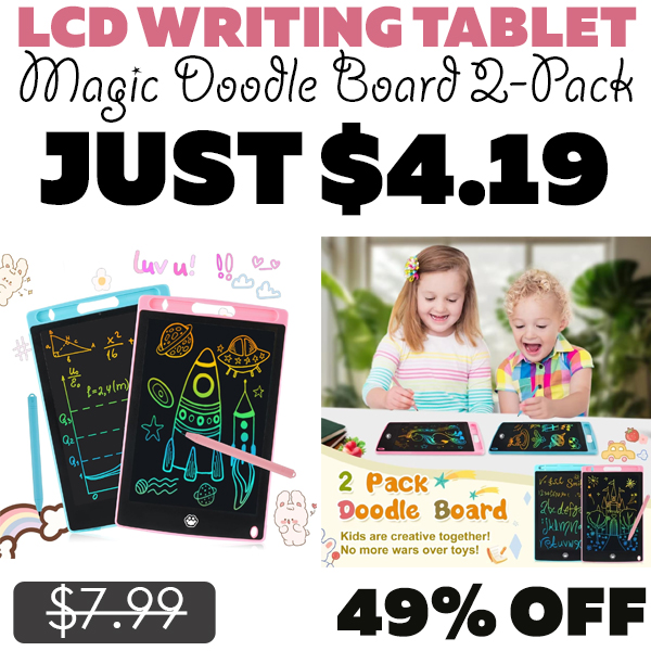 Magic Doodle Board 2-Pack Only $4.19 (Regularly $7.99)