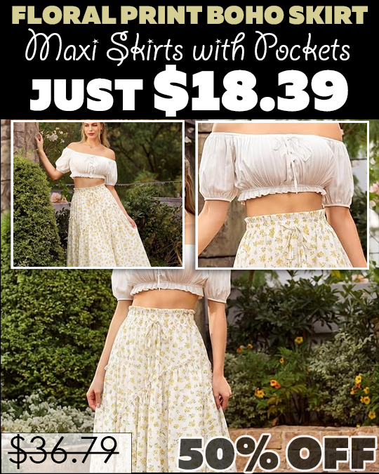 Maxi Skirts with Pockets Only $18.39 (Regularly $36.79)