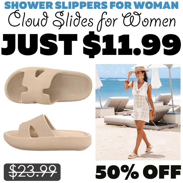Cloud Slides for Women Only $11.99 (Regularly $23.99)