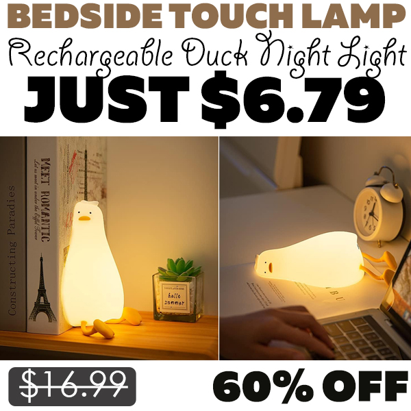 Rechargeable Duck Night Light Only $6.79 (Regularly $16.99)