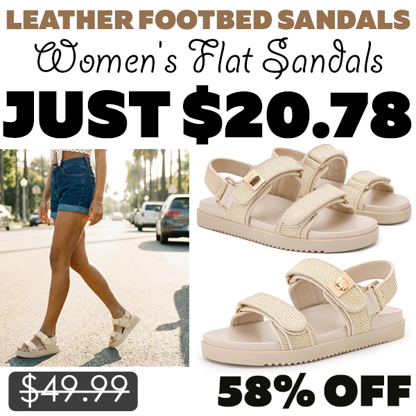 Women's Flat Sandals Only $20.78 (Regularly $49.99)