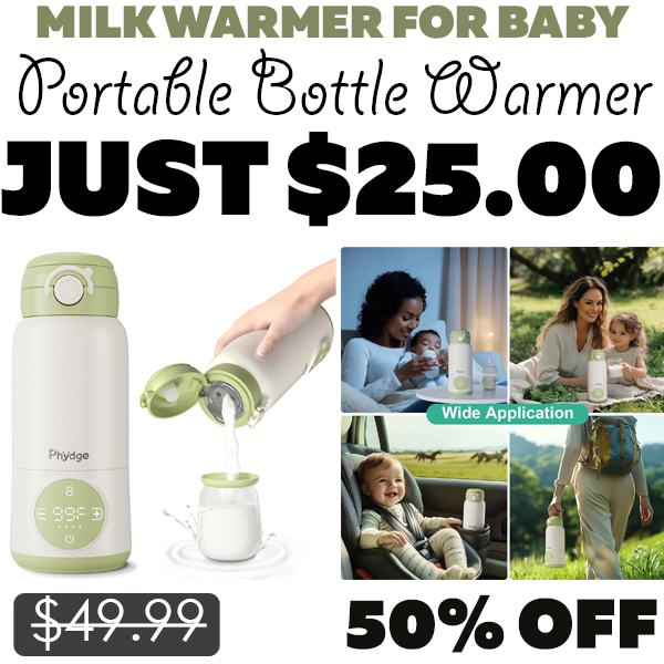 Portable Bottle Warmer Only $25.00 (Regularly $49.99)