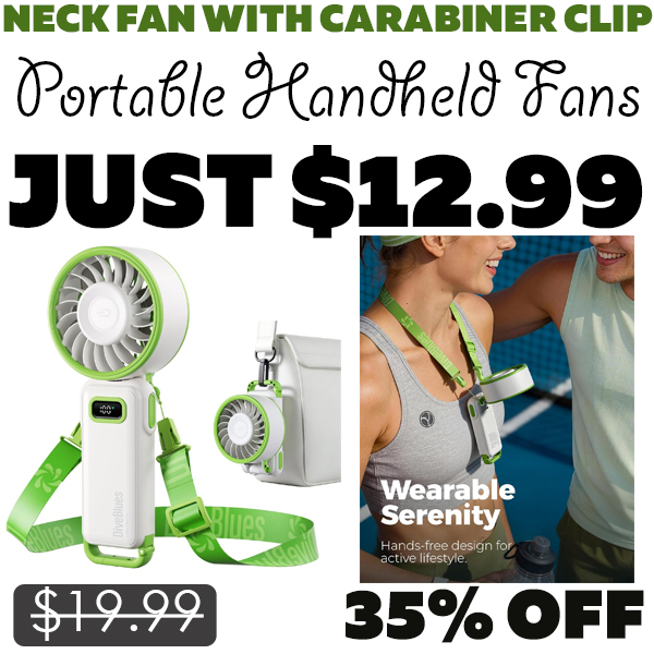 Portable Handheld Fans Only $12.99 (Regularly $19.99)