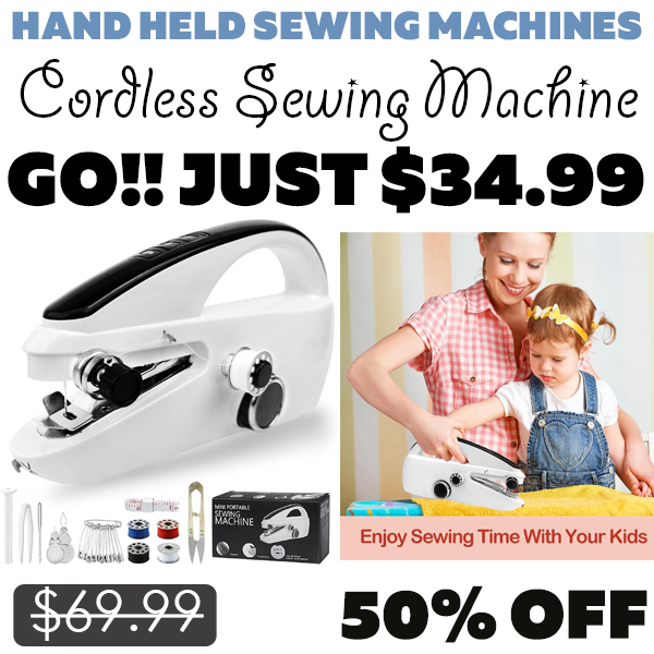 Cordless Sewing Machine Only $34.99 (Regularly $69.99)
