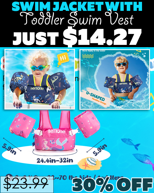 Toddler Swim Vest Only $14.27 (Regularly $23.99)