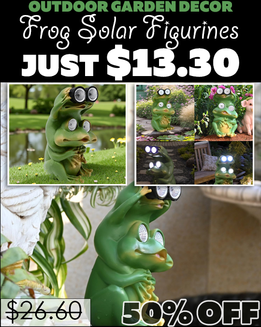 Frog Solar Figurines Only $13.30 (Regularly $26.60)