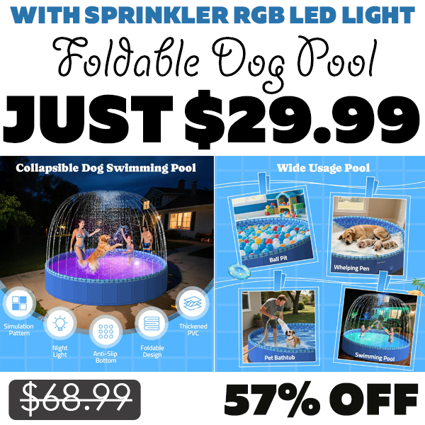 Foldable Dog Pool Only $29.99 (Regularly $68.99)