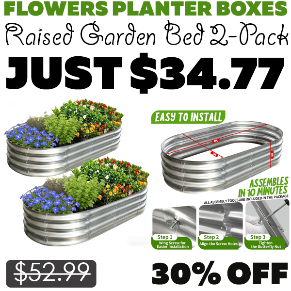 Raised Garden Bed 2-Pack Only $34.77 (Regularly $52.99)