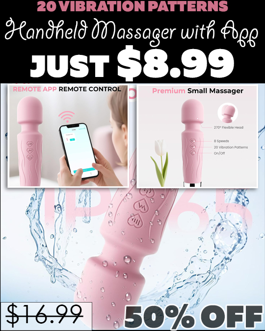 Handheld Massager with App Only $8.99 (Regularly $16.99)