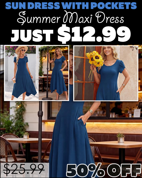 Summer Maxi Dress Only $12.99 (Regularly $25.99)