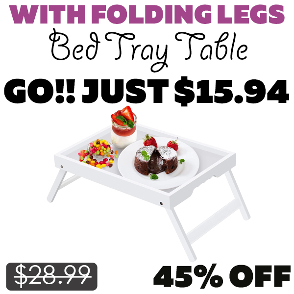 Bed Tray Table Only $15.94 (Regularly $28.99)