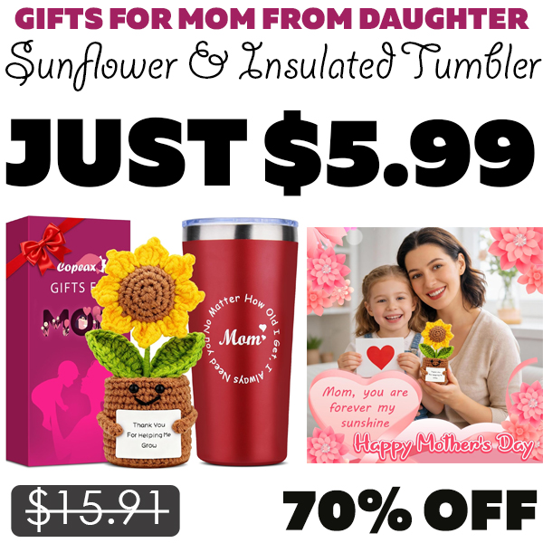 Sunflower & Insulated Tumbler Only $5.99 (Regularly $15.91)