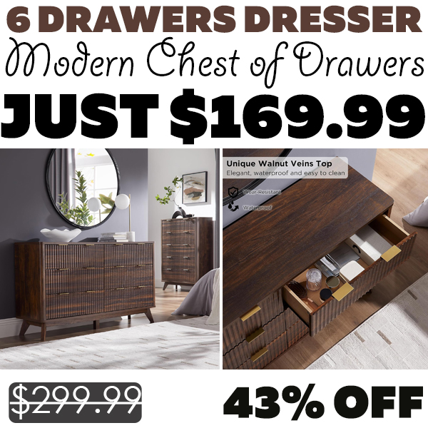 Modern Chest of Drawers Only $169.99 (Regularly $299.99)