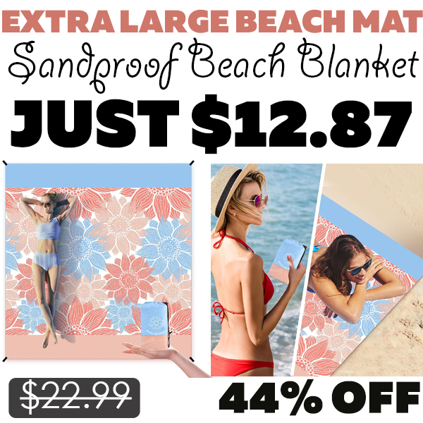 Sandproof Beach Blanket Only $12.87 (Regularly $22.99)