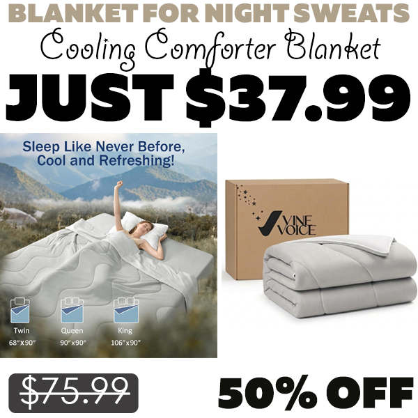 Cooling Comforter Blanket Only $37.99 (Regularly $75.99)